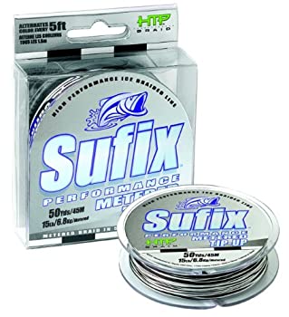 【中古】【輸入品・未使用】Sufix パフォーマンス Vコート 50ヤード スプールサイズ チップアップ アイスブレイドライン (メートル数 15ポンド)