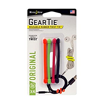【中古】【インポート品・未当て嵌める】NITEIZE(ナイトアイズ) ギアータイ 3in 4本入 アソート GT3-4PK-A1 (日本決まり品) [並行輸入品] スポーツ・アウトドア-アウトドア