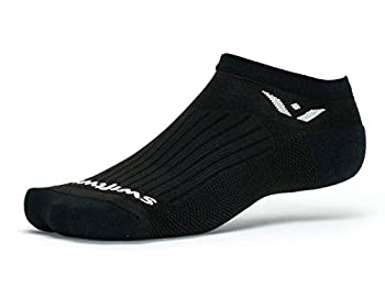 【中古】【輸入品・未使用】(Large%ｶﾝﾏ% Black) - Swiftwick - Performance ZERO%ｶﾝﾏ% No-Show Athletic Compression Socks for Golf and Running