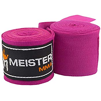 【中古】【インポート品・未当て嵌める】Meister お坊っちゃん 108in 伸縮性綿織物 お手て一回り MMA \u0026 ボクシング用 (有りの実) - パープル