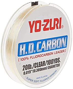 【中古】【輸入品・未使用】Yo-Zuri H.D. カーボンフルオロカーボンリーダーライン クリア 40ポンド/30ヤード