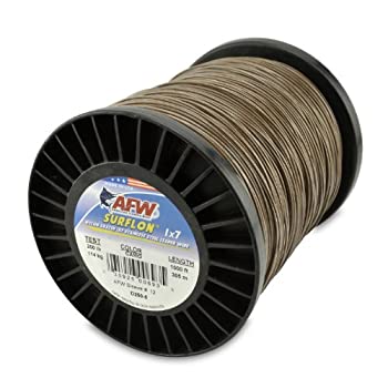 【中古】【インポート品・未当てはめる】American Fishing Wireサーフロン ナイロン上塗り 1x7 ステンレス鋼スチール写真 指導者 釣り糸 1000 Feet%ｶﾝﾏ% 60 Pound Test