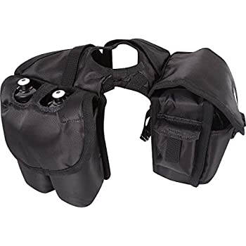 【中古】【輸入品・未使用】Cashel品質デラックスMedium HorseサドルPommelホーンバッグ、断熱パッド入りポケット、2つ水ボトルポケット、カメラや携帯電話ポケット、600デ｜ムジカ＆フェリーチェ店