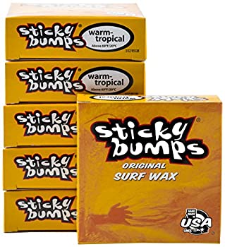 【中古】【インポート品・未当てはめる】Sticky Bumps ウォーム/トロピカルウォーターサーフボードワックス 白いこと 6個容器に並べる
