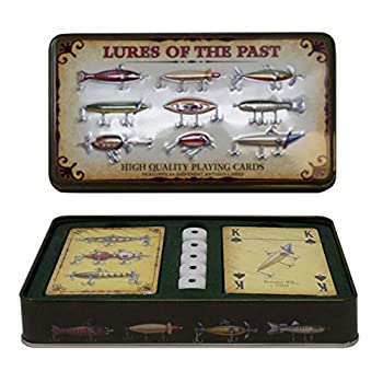 【中古】【輸入品・未使用】[リバーズエッジ]River's Edge Products Rivers Edge Products Antique Lure Playing Cards In Gift Tin 1572 [並行輸入品]｜ムジカ＆フェリーチェ店
