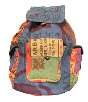 【中古】【輸入品・未使用】Recycled Jute Rice Bag Backpack Hand Made Nepal by Lungta Imports 15,583円