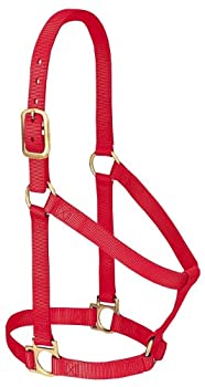【中古】【輸入品・未使用】(Average Horse%ｶﾝﾏ% Red) - Weaver Leather Basic Non-Adjustable Nylon Horse Halter