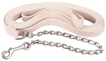【中古】【輸入品・未使用】Weaver Leather Flat Cotton Lunge Line with Chain%ｶﾝﾏ% White%ｶﾝﾏ% 2.5cm x 8.2m
