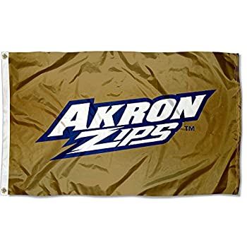 【中古】【輸入品・未使用】Akron Zips University Large Collegeフラグ