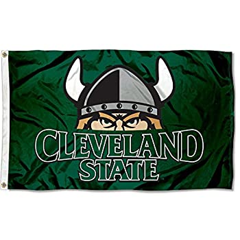 【中古】【輸入品・未使用】Cleveland State Vikings CSU University Large Collegeフラグ｜ムジカ＆フェリーチェ店