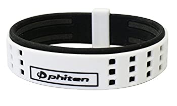 【中古】【輸入品・未使用】Phiten チタン 6.75インチ デュオブレスレット - ホワイト/ブラック