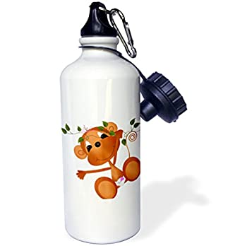 【中古】【輸入品・未使用】3dRose wb_36485_1 Elephant Soccer Sports Water Bottle%ｶﾝﾏ% 21 oz%ｶﾝﾏ% White by 3dRose [並行輸入品]