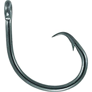 【中古】【輸入品・未使用】([Size 1/0%ｶﾝﾏ% Pack of 10]%ｶﾝﾏ% Black Nickel) - Mustad UltraPoint Demon Perfect Offset Circle 1 Extra Strong Hook with Kirbed Point