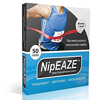 【中古】【輸入品・未使用】NipEaze ニップルプロテクター オリジナル 透明 乳首部分の摩擦を防止 50～62組 お得な4個セット