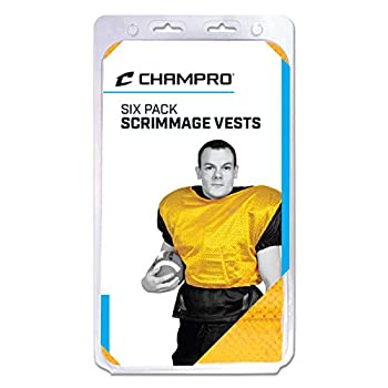 【中古】【インポート品・未当て嵌める】(Adult%ｶﾝﾏ% Gold) - Champro Scrimmage Vests%ｶﾝﾏ% Pack of 6