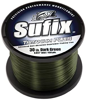 【中古】【インポート品・未当て嵌める】(18kg%ｶﾝﾏ% Dark Green) - Sufix Tritanium Plus 0.1kg Spool Size Fishing Line