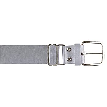 【中古】【輸入品・未使用】(28-130cm %ｶﾝﾏ% Grey) - Champro Elastic Baseball Belt with 3.8cm Leather Tab