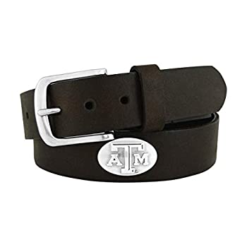【中古】【輸入品・未使用】(80cm %ｶﾝﾏ% Brown) - NCAA Texas A & M Aggies Zep-Pro Leather Concho Belt