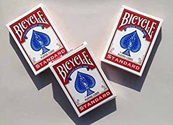 【中古】【輸入品・未使用】[USPC]USPC Bicycle Rider Back Poker Playing Cards 3 Decks 999640-3red [並行輸入品]