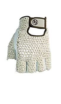 【中古】【輸入品・未使用】(Medium%ｶﾝﾏ% Left) - HJ Glove Women Snow White Original Half Finger Golf Glove%ｶﾝﾏ% Medium%ｶﾝﾏ% Left Hand