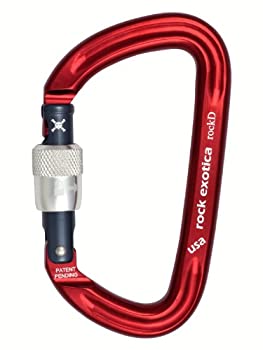 【中古】【インポート品・未当て嵌める】(Screw-Lock%ｶﾝﾏ% Red) - Rock Exotica rockD Locking Carbiner