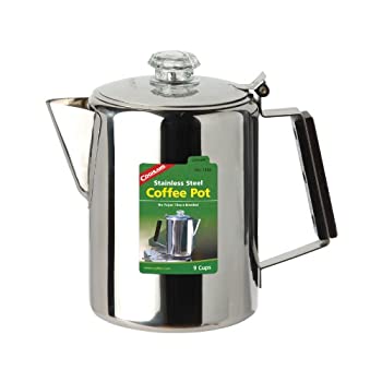 【中古】【インポート品・未当て嵌める】Coghlans Coffee Pot - - 9 Tassen gris gamelles