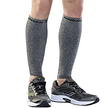 【中古】【輸入品・未使用】Zensah 加圧レッグスリーブ-シンスプリントに役立つランニング用レッグスリーブ M グレー|ムジカ&フェリーチェ店