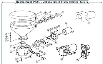 【中古】【輸入品・未使用】Itt Jabsco quiet-flush Electricトイレ、シールハウジングF / 37045?/ 37246