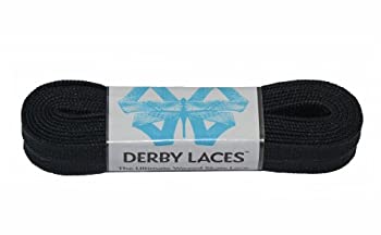 【中古】【輸入品・未使用】Solid Black 84 Inch Waxed Skate Lace - Derby Laces for Roller Derby%ｶﾝﾏ% Hockey and Ice Skates%ｶﾝﾏ% and Boots by Derby Laces