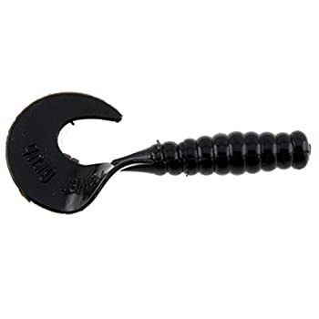 【中古】【輸入品・未使用】(5.1cm %カンマ% Black) - PowerBait FW Power Grubs Fishing Bait|ムジカ&フェリーチェ店