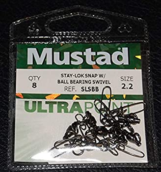 【中古】【輸入品・未使用】Mustad slsbb-2.2-t8?stay-lokスナップ