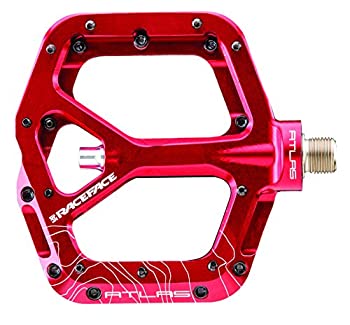 【中古】【インポート品・未当て嵌める】RACE FACE(スピード競技人間の顔) ATLAS PEDAL 赤いこと PD13ATLASRED