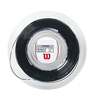 【中古】【インポート品・未当て嵌める】Wilson WRZ905500 Synthetic Gut Power Cordage de raquette en bobine 17%ｶﾝﾏ% 200 m