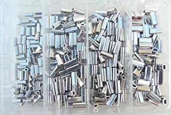 【中古】【インポート品・未当て嵌める】Mini Aluminium Oval Crimp Kit 100pcs each .8%ｶﾝﾏ%1.0%ｶﾝﾏ%1.1%ｶﾝﾏ% \u0026 1.3粍 23重量ポンド-70kg