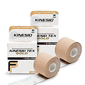 【中古】【輸入品・未使用】NEW Kinesio Tex Gold FP (FingerPrint) Tape - Beige - 2%ﾀﾞﾌﾞﾙｸｫｰﾃ% x 16.4' (Pack of 2 Rolls) by Kinesio