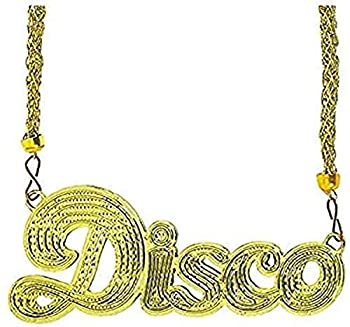 【中古】【輸入品・未使用】[Amscan]Amscan Disco Fever 70's Party Necklace with Disco Medallion %ｶﾝﾏ% Gold%ｶﾝﾏ% 6.25 x 6 840580 [並行輸入品]