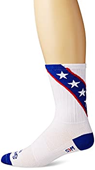 【中古】【輸入品・未使用】(X-Large%ｶﾝﾏ% AZ Flag) - SockGuy SGX 15cm AZ Flag Performance Cycling/Running Socks (AZ Flag - L/XL)
