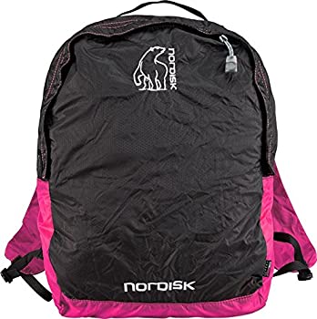 【中古】【輸入品・未使用】NORDISK(ノルディスク) ポケッタブルバッグ ニベ 12L ブラック／ラズベリーピンク 133019｜ムジカ＆フェリーチェ店