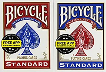 【中古】【輸入品・未使用】[バイシクル]Bicycle Poker Size Standard Index Playing Cards [Colors May Vary: Red%ｶﾝﾏ% Blue or Black] 760488360255 [並行輸入品]