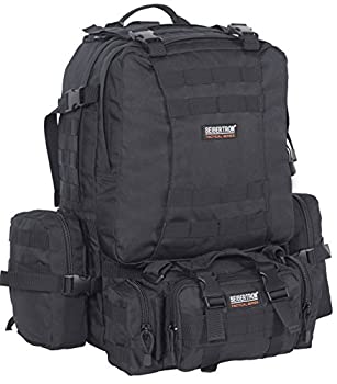 【中古】【輸入品・未使用】サイバトロン バックパック 3Day 大容量 軍用 Molle対応 タクティカル ウォータープルーフ アウトドアデイパック 黒
