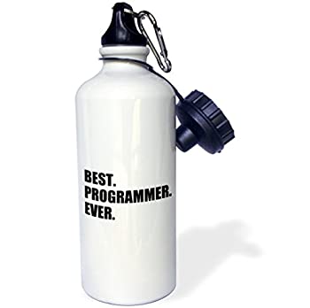 【中古】【インポート品・未当て嵌める】3dRose wb_185016_1 Best Singer Ever%ｶﾝﾏ% Fun Gift for Singing Appreciation%ｶﾝﾏ% Black Text Sports Water Bottle%ｶﾝﾏ% 21 薬局衡オンス%ｶﾝﾏ% White by