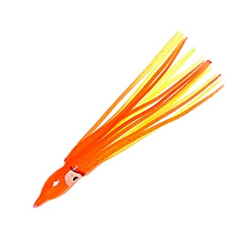 【中古】【インポート品・未当て嵌める】4.5?%ﾀﾞﾌﾞﾙｸｫｰﾃ%いかスコート???オレンジ色/黄み# 8???40?Pieces スポーツ・アウトドア-ルアー・フライ-フィッシング