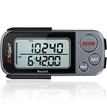 【中古】【輸入品・未使用】3DTriSport Walking 3D Multi-Function Pocket Pedometer%ｶﾝﾏ% Clip and Strap with E-Book (Black / Grey)