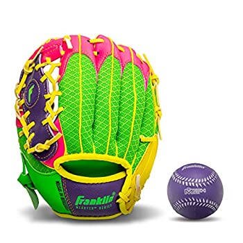 【中古】【インポート品・未当て嵌める】フランクリン 運動競技(Franklin Sports) ベイスボール地球儀 メッシュテック キッズ用 地球儀\u0026どんぶり鉢仕掛ける 左投げ用 24糎