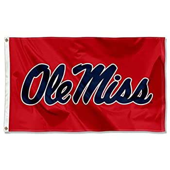 【中古】【輸入品・未使用】Ole Miss Largeレッド3?x 5?Collegeフラグ