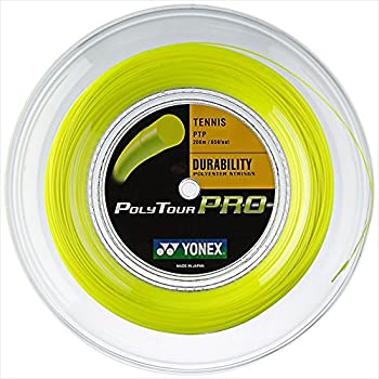 【中古】【インポート品・未当て嵌める】Yonex(ヨネックス) ポリツアープロ 200M渦状文 硬式庭球 ポリエステル ガット/1.20粍/黄色 [並行輸入品]