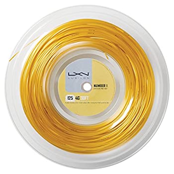 【中古】【インポート品・未当て嵌める】LUXILON(ルキシロン) 庭球 より糸 ガット 4G SOFT 125(200m木管) ゴールド WRZ990143