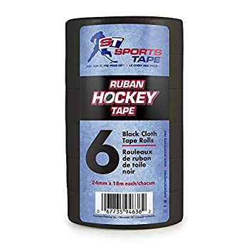 【中古】【インポート品・未当て嵌める】SportsTapee Hockey Tape - 6 Roll Multipack (Black)