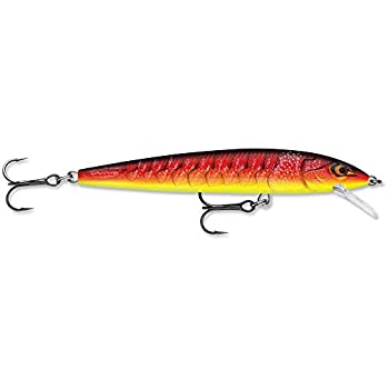 【中古】【輸入品・未使用】RapalaハスキーJerk 14レッドファイヤーメタリックCrawdad Lure