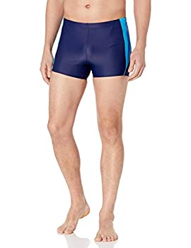 【中古】【インポート品・未当て嵌める】SpeedoメンズPowerFLEX Eco 相応うネス スプライス 真四角 レッグ 海水着 S 青碧